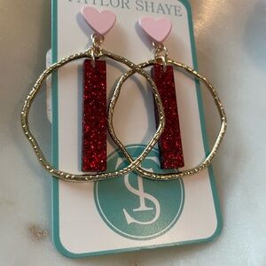 Taylor Shaye Heart Love Earrings